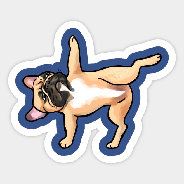 Half moon pose Sticker by MightyFam